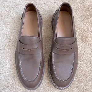 Zara Man chocolate brown loafers